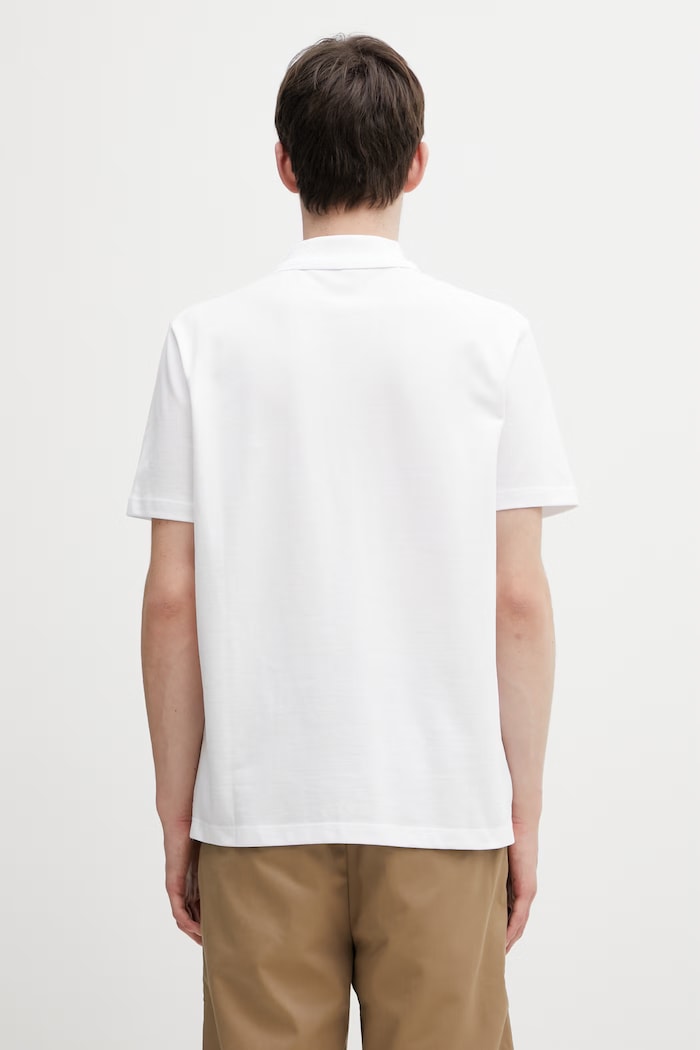 Odzież A.P.C. męskie bawełniane polo standard GOTS COGWZ.H26342 biały