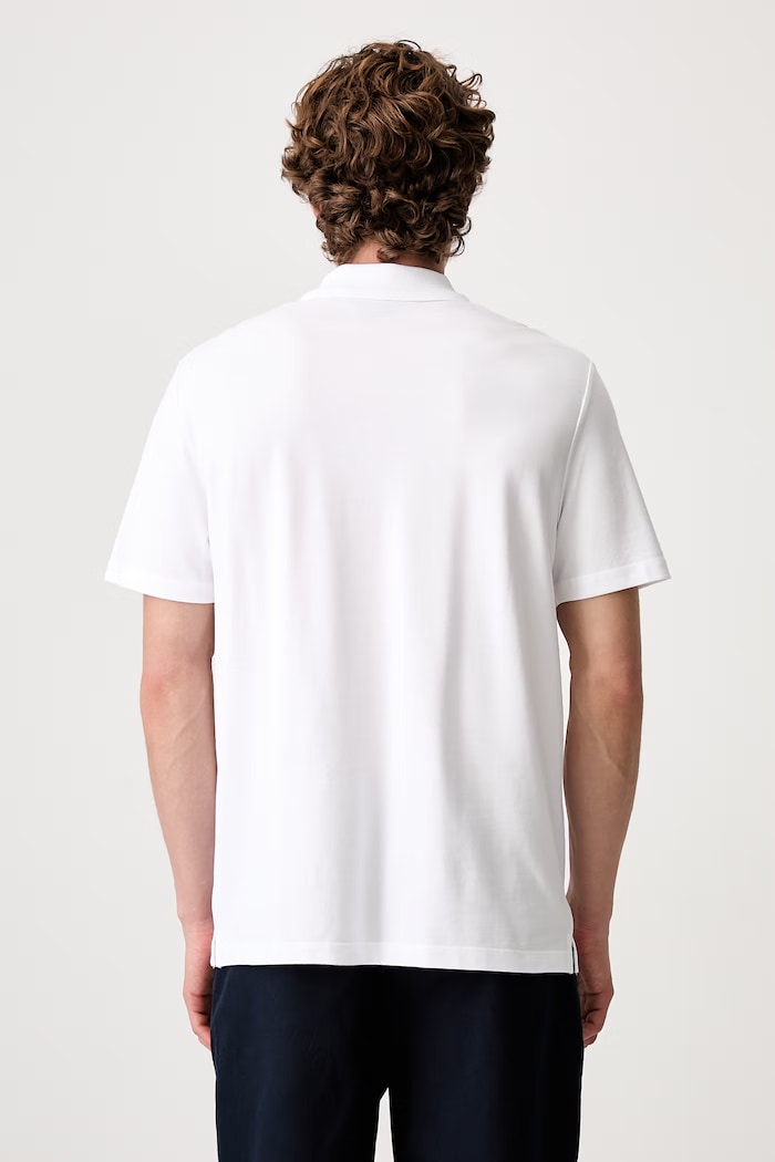 Oblečenie A.P.C. Polo tričko pánske bavlnené polo standard GOTS COGWZ.H26342 biela