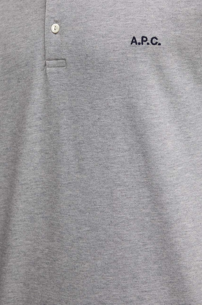 A.P.C. polo pánské bavlněné standard GOTS COGWZ.H26342 šedá