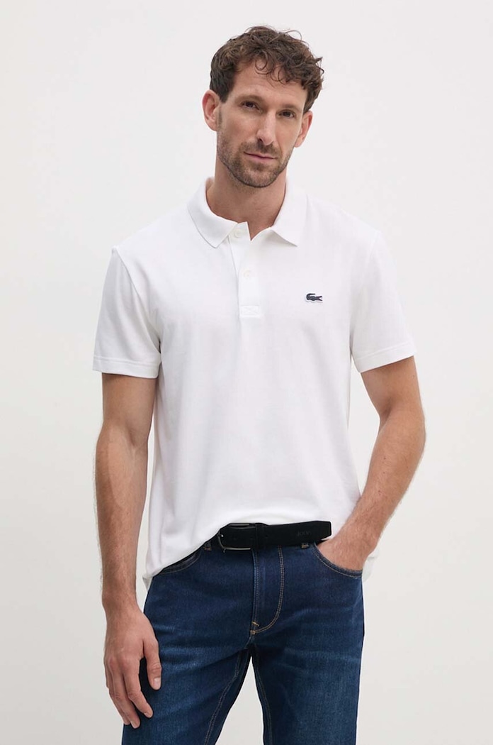 Πόλο Lacoste slim μπεζ DH5522