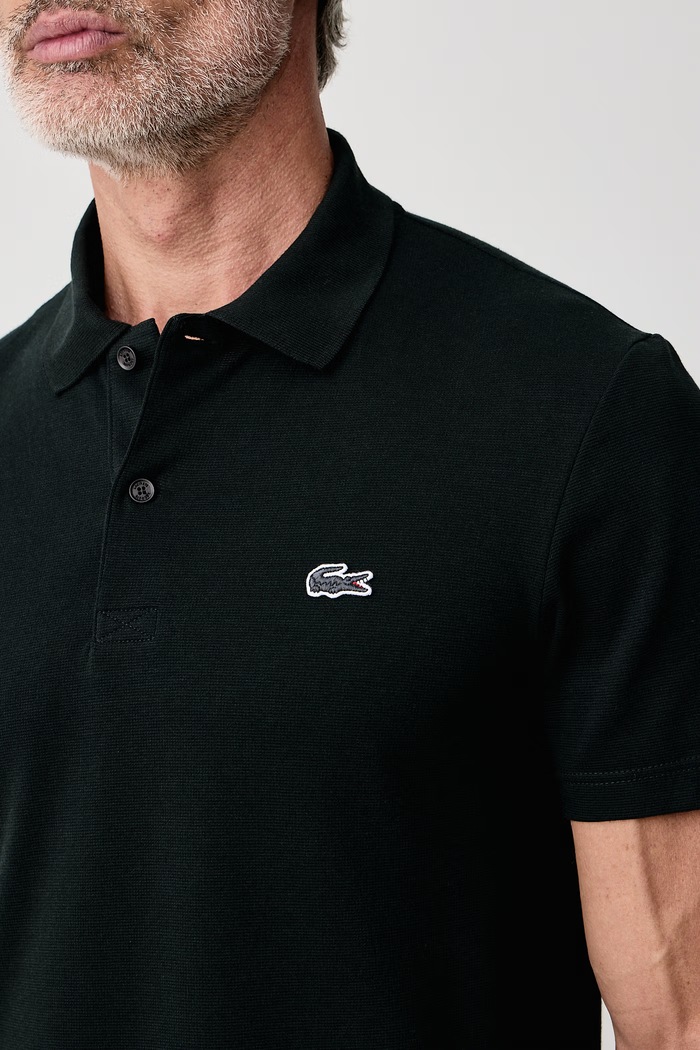 Polo pánské s bavlnou Lacoste DH5522 zelená
