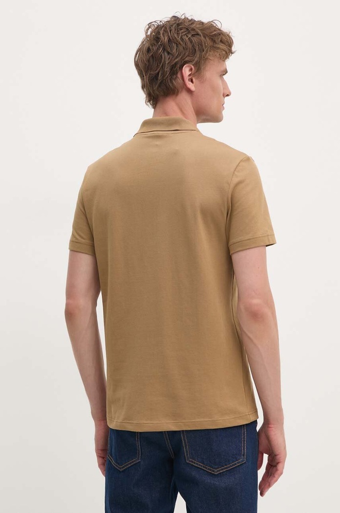 Odzież Lacoste polo DH5522 brązowy