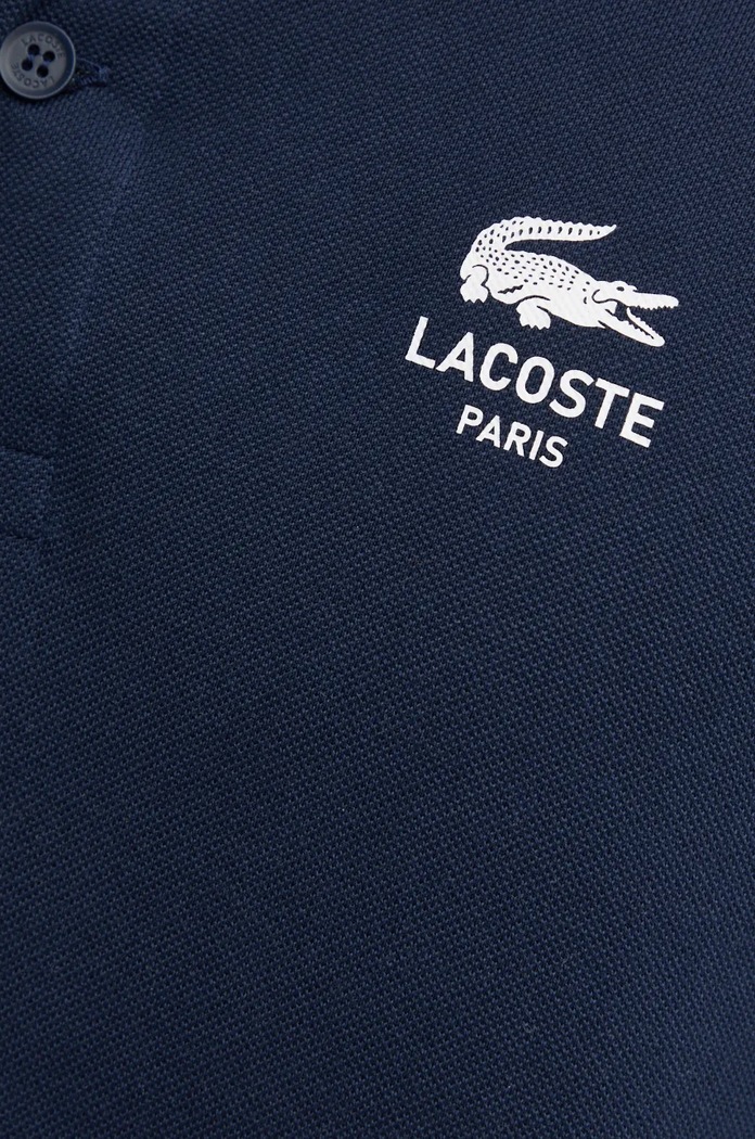 Pamučna polo majica Lacoste PH2723 mornarsko plava