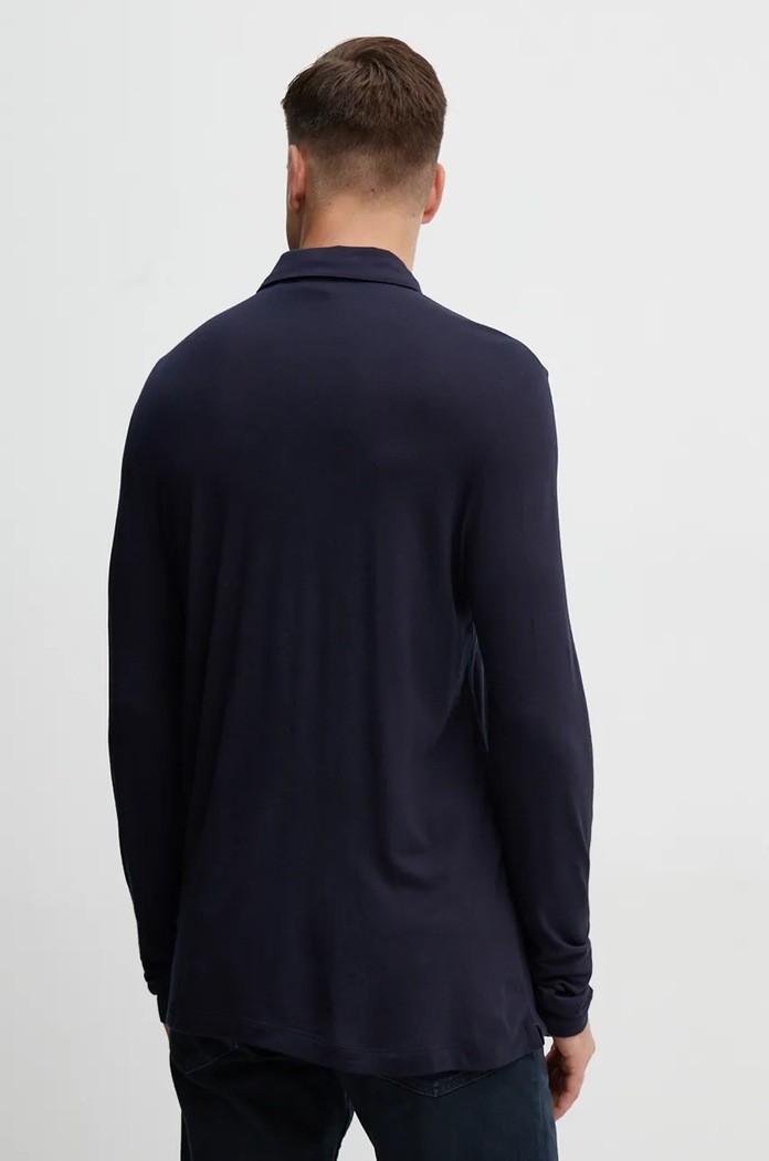Odzież BOSS longsleeve z domieszką wełny 50524320 granatowy