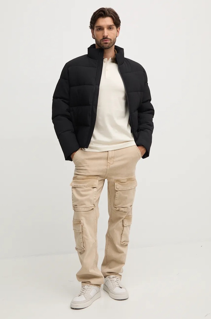 Bavlněné polo tričko BOSS 50521127 béžová AW24
