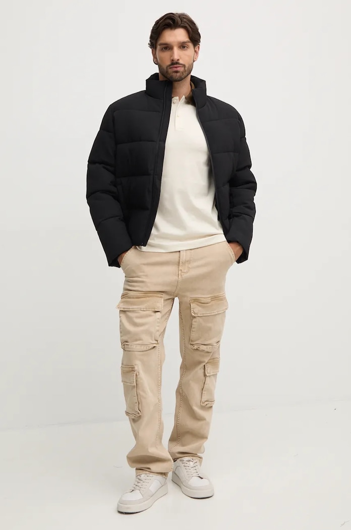Bavlněné polo tričko BOSS 50521127 béžová AW24