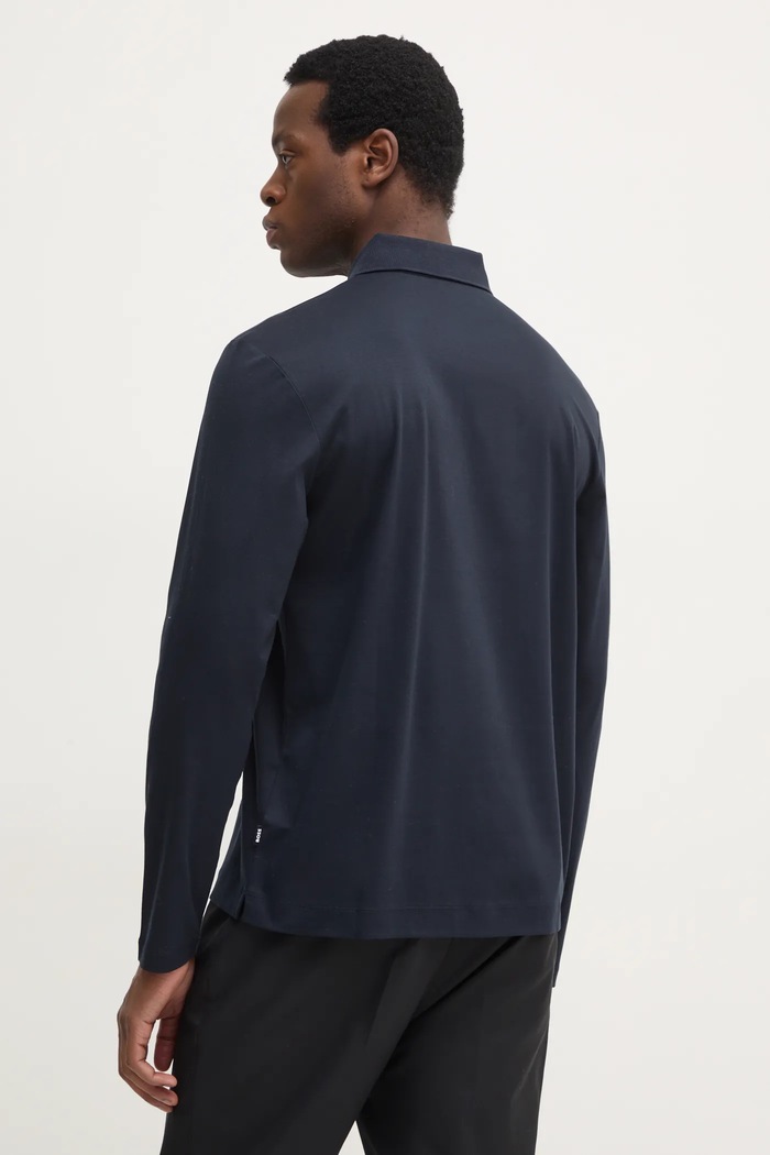 Odzież BOSS longsleeve bawełniany C-Paley 01 50523917 granatowy