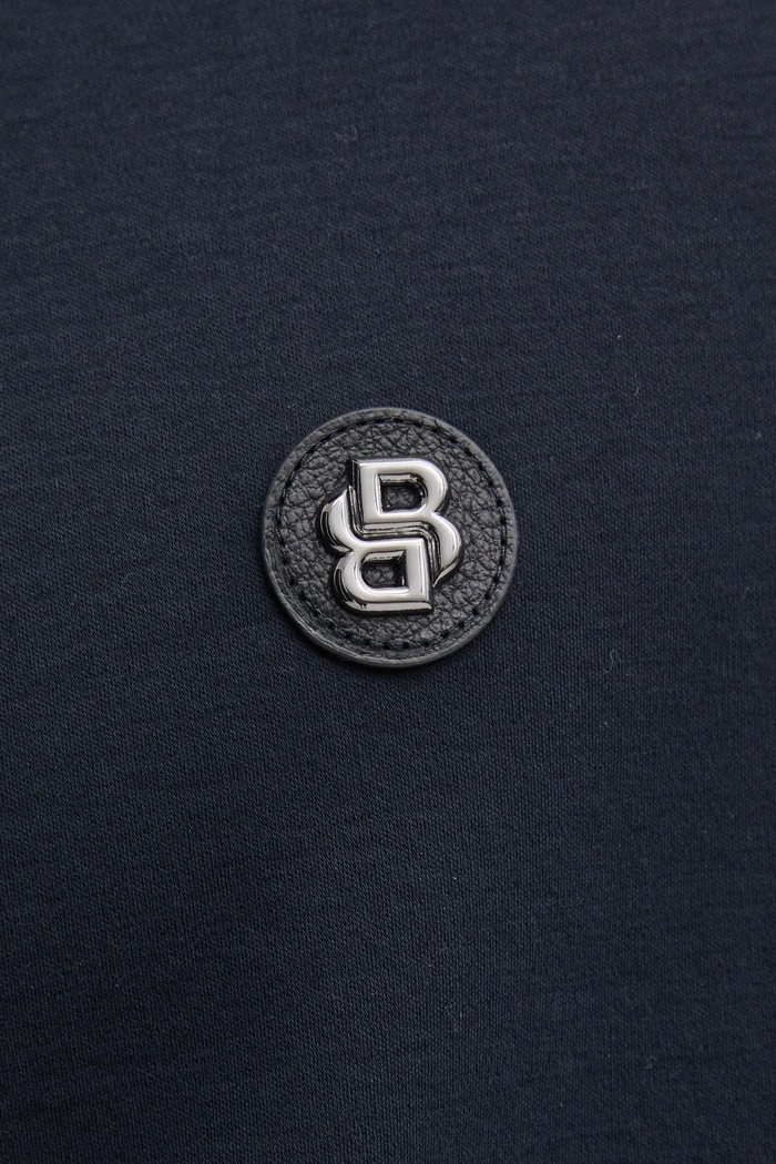 BOSS longsleeve bawełniany C-Paley 01 granatowy 50523917