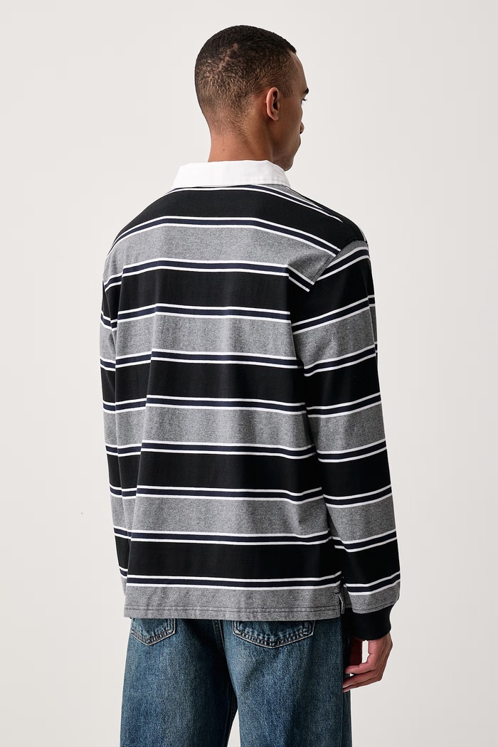 Ρούχα Levi's Μακρυμάνικο ανδρικό βαμβακερό CLASSIC LS RUGBY A3120 γκρί