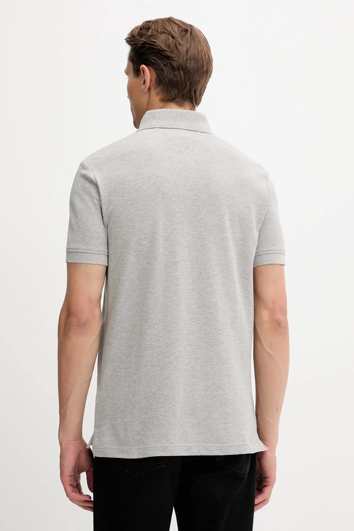 Polo tričko Tommy Hilfiger MW0MW38130 sivá SS26