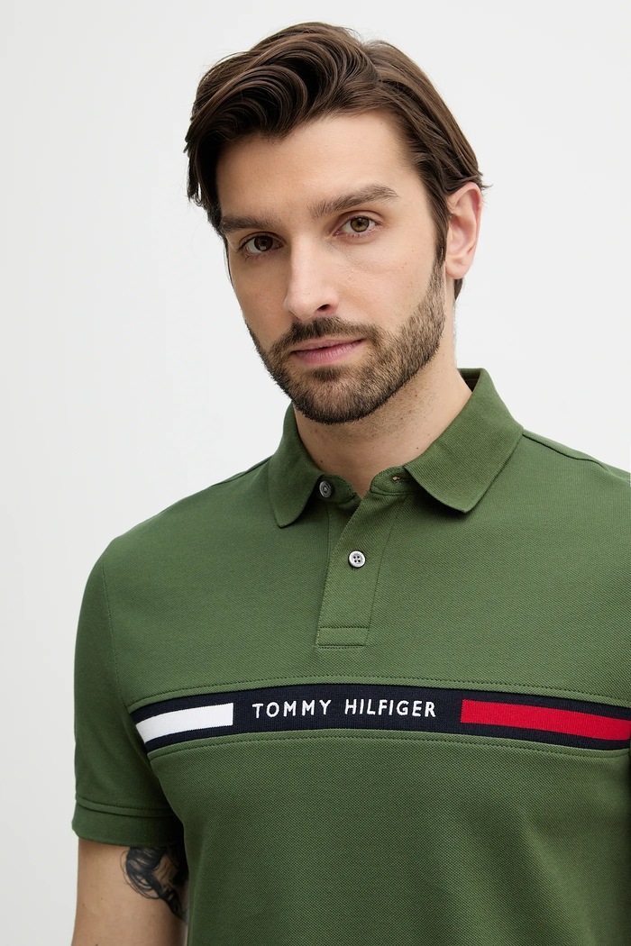 Polo tričko Tommy Hilfiger zelená MW0MW38130