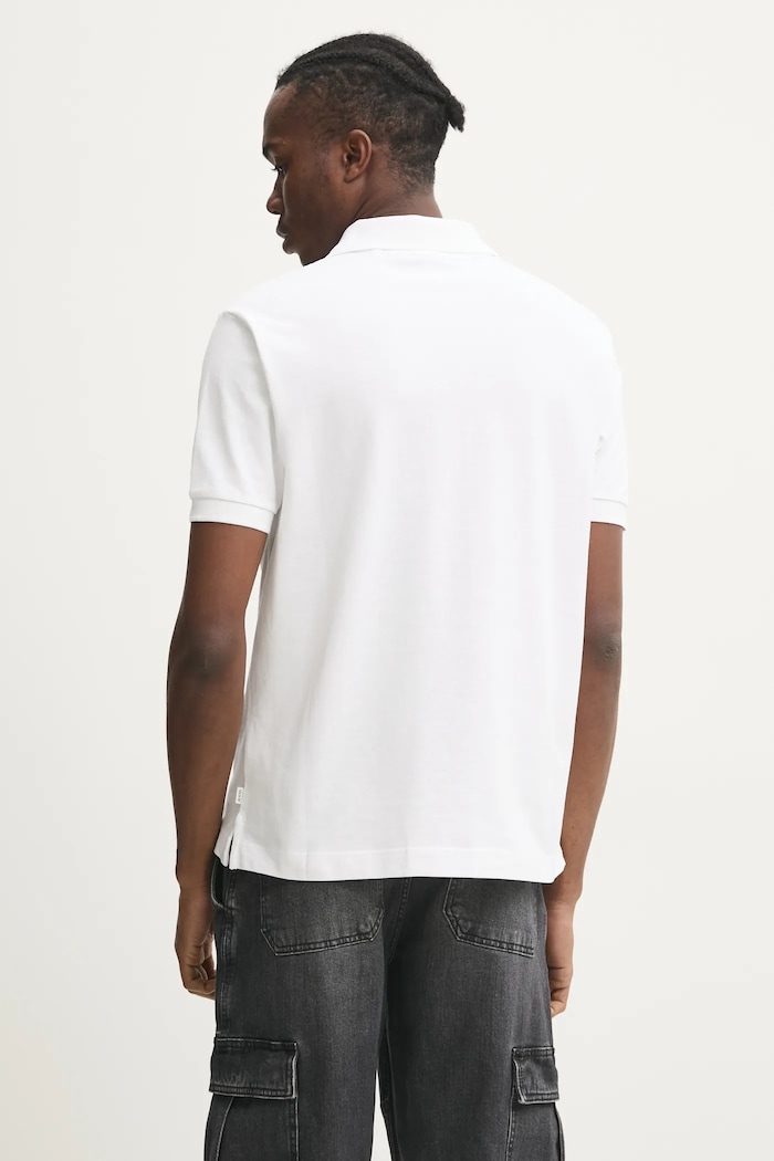 Oblečenie Bavlnené polo tričko Guess Jeans M4BP29.KCJV1 biela