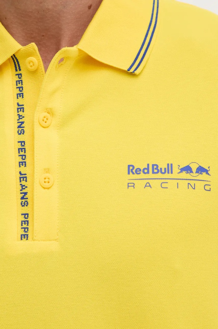 Polo tričko Red Bull Racing x Pepe Jeans Red Bull Racing x Pepe Jeans žlutá RM540001