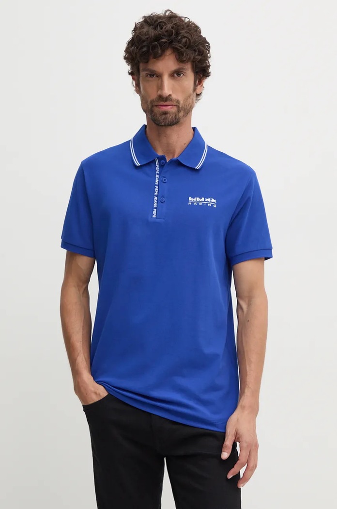 Polo tričko Red Bull Racing x Pepe Jeans modrá RM540001