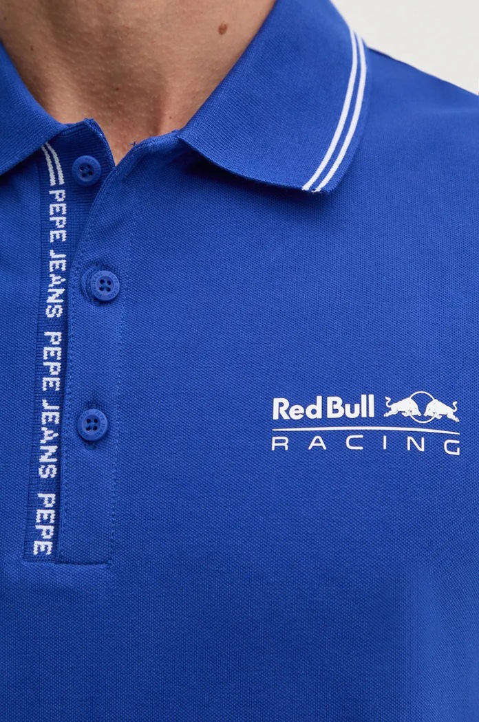 Polo tričko Red Bull Racing x Pepe Jeans RM540001 modrá
