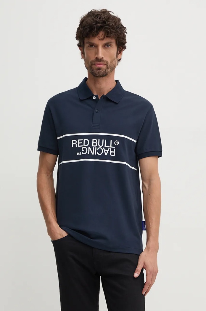 Pepe Jeans tricou polo Red Bull Racing x Pepe Jeans regular bleumarin RM540004