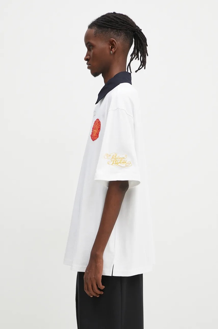 Billionaire Boys Club cotton polo shirt College Polo Shirt B24355 white AW24