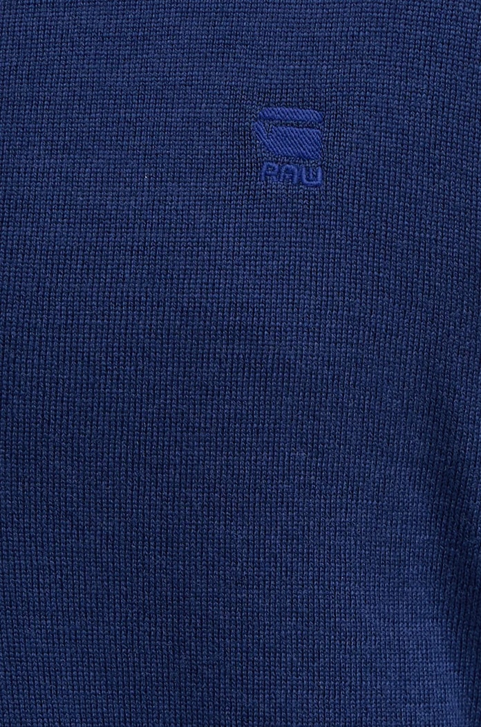 Sweter wełniany G-Star granatowy D25066.D847