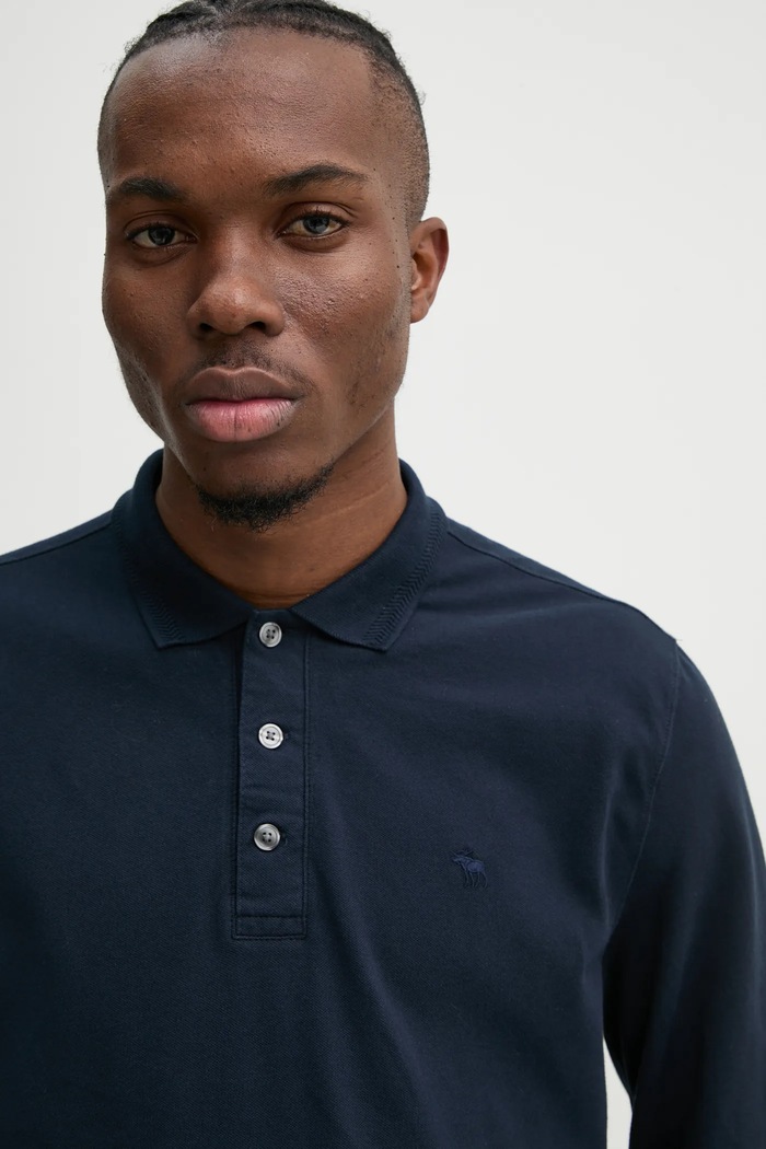 Longsleeve Abercrombie & Fitch KI124.4549.200 granatowy