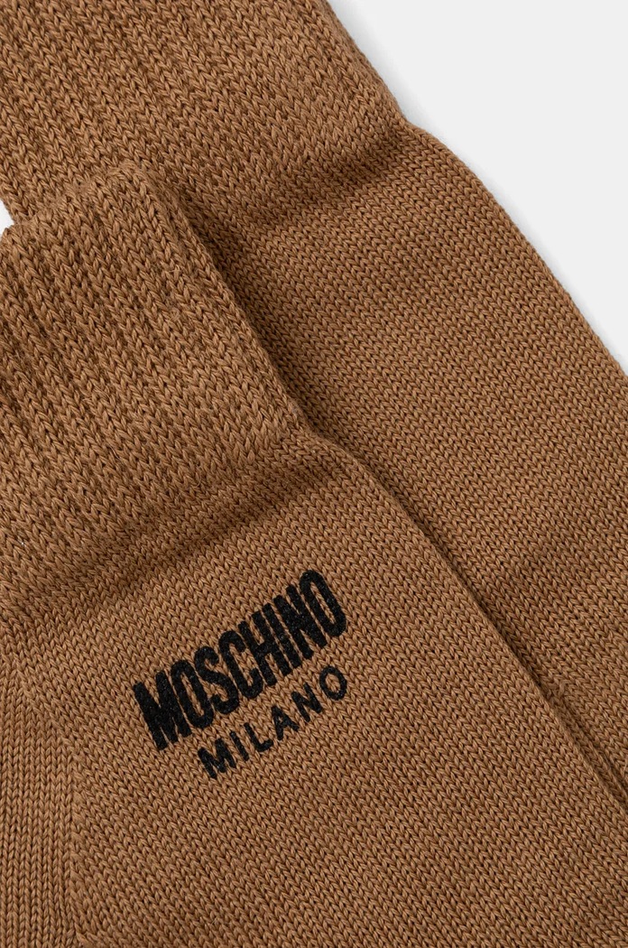 Γάντια Moschino M3155.65252 καφέ AW24