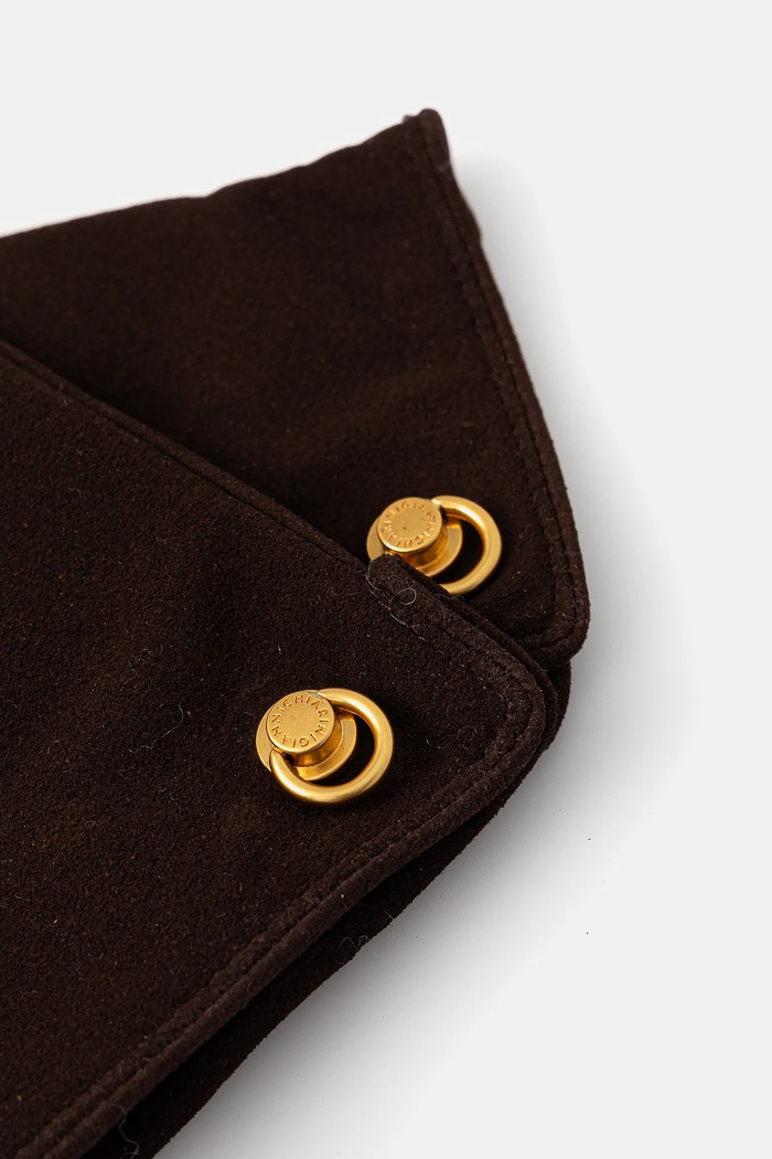 Gianni Chiarini mănuși din piele de căprioară GN.11128.CM maro AW25