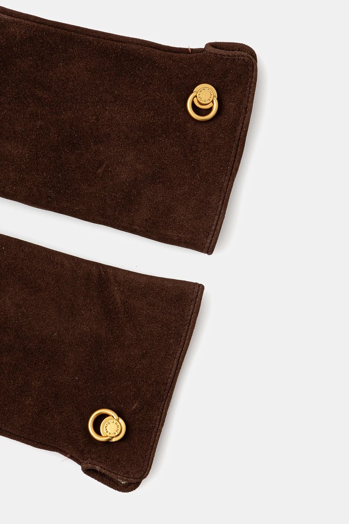 Semišové rukavice Gianni Chiarini GN.11128.CM hnedá AW25