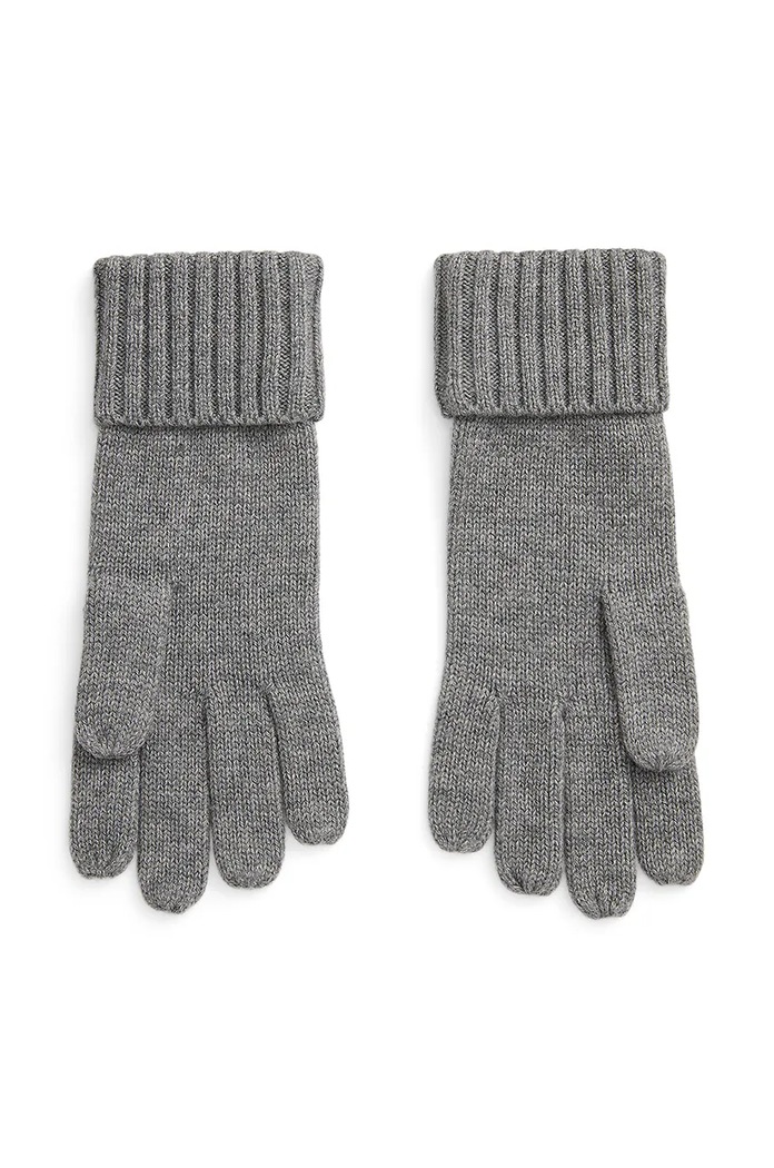 Γάντια από μείγμα μαλλιού Lauren Ralph Lauren 454960058 γκρί AW24