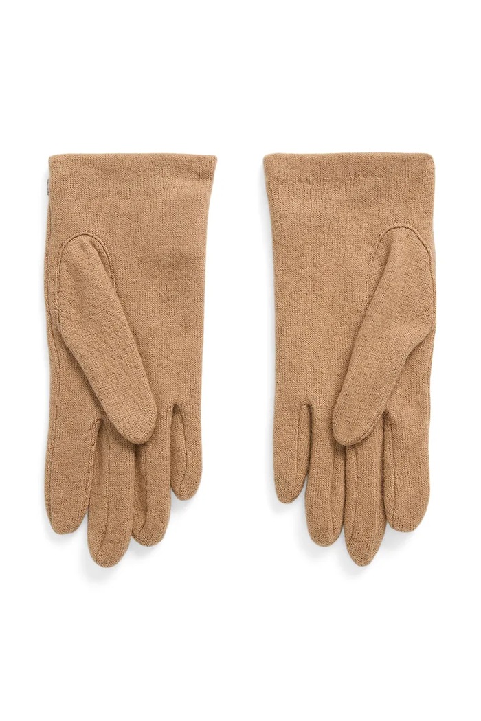 Vlnené rukavice Lauren Ralph Lauren 454960103 béžová AW24