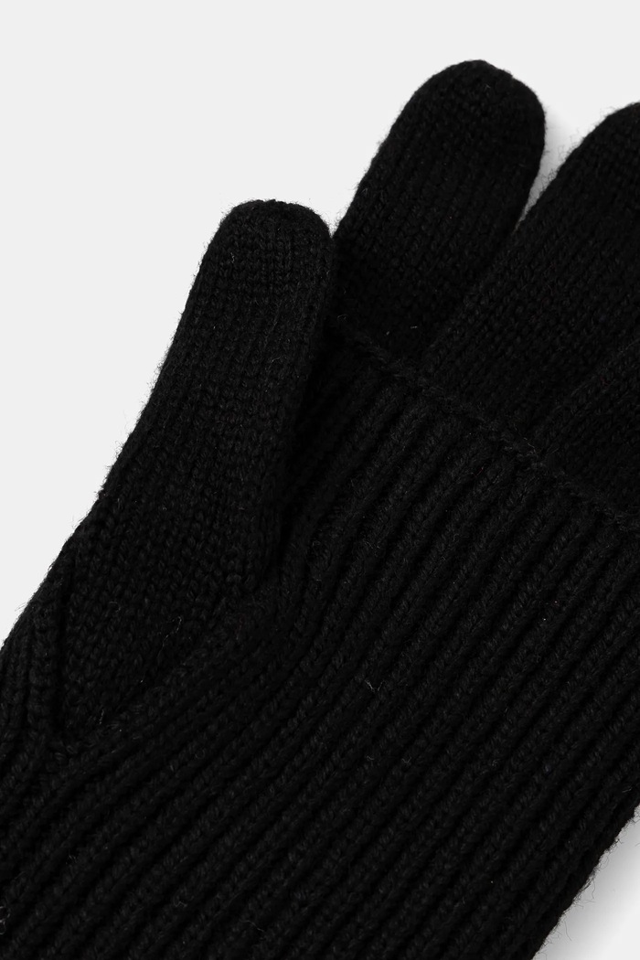 Ръкавици с вълна MICHAEL Michael Kors 539825. черен AW24