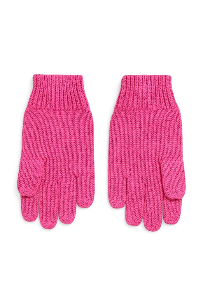 Polo Ralph Lauren manusi de bumbac pentru copii 313950737001 roz AW24