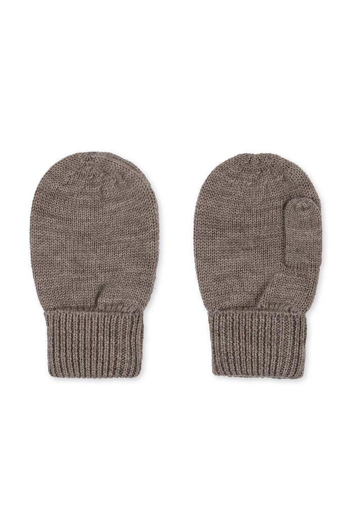 Dětské rukavice Konges Sløjd LOULI MITTENS vlna hnědá KS101260