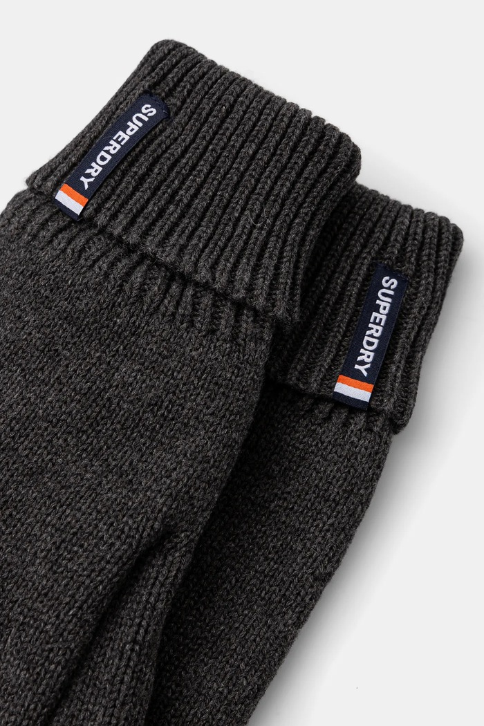 Superdry rękawiczki bawełniane M9310076A.VZ5 szary AW24