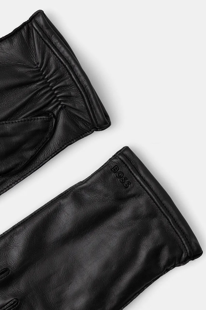 Kožené rukavice BOSS Kranton-ME 50526680 čierna AW25