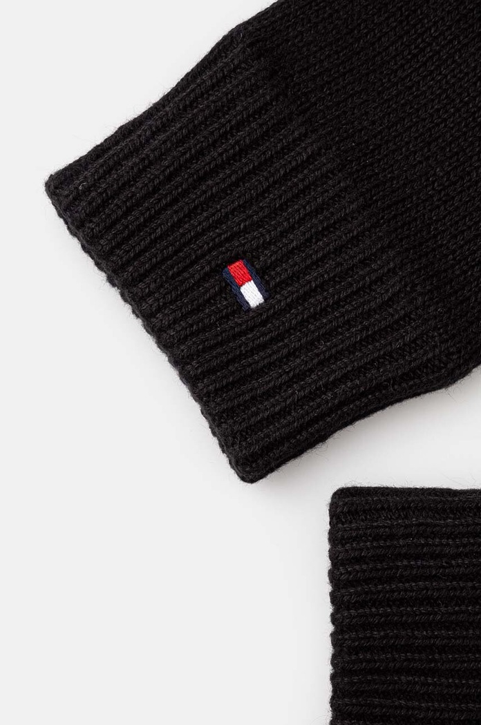 Rukavice Tommy Hilfiger AM0AM12845 čierna AW24