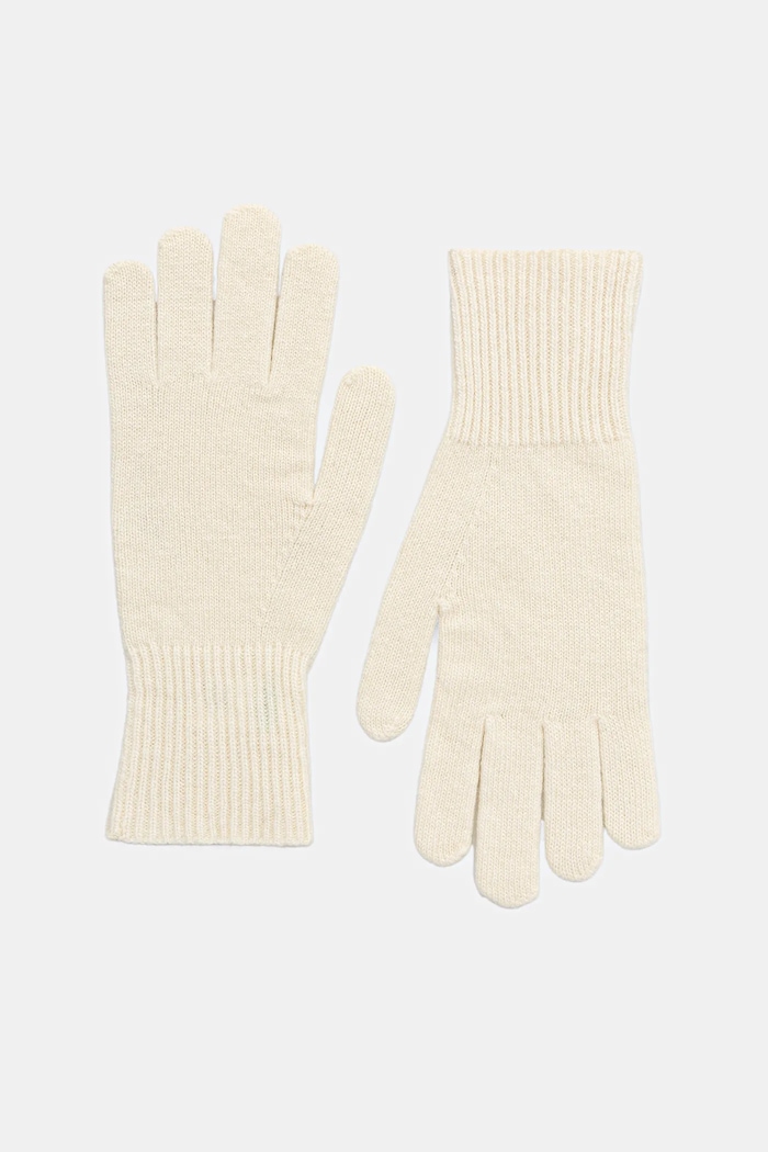 United Colors of Benetton guanti in lana lana beige 1202DG00E