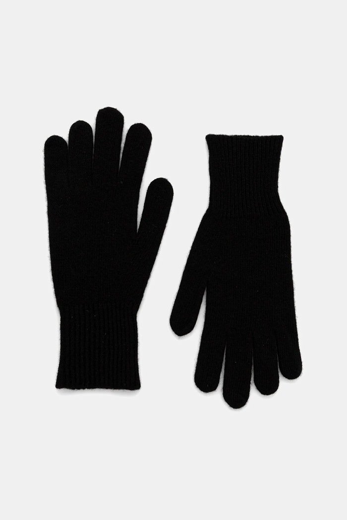 United Colors of Benetton Вовняні рукавички United Colors of Benetton чорний 1202DG00E