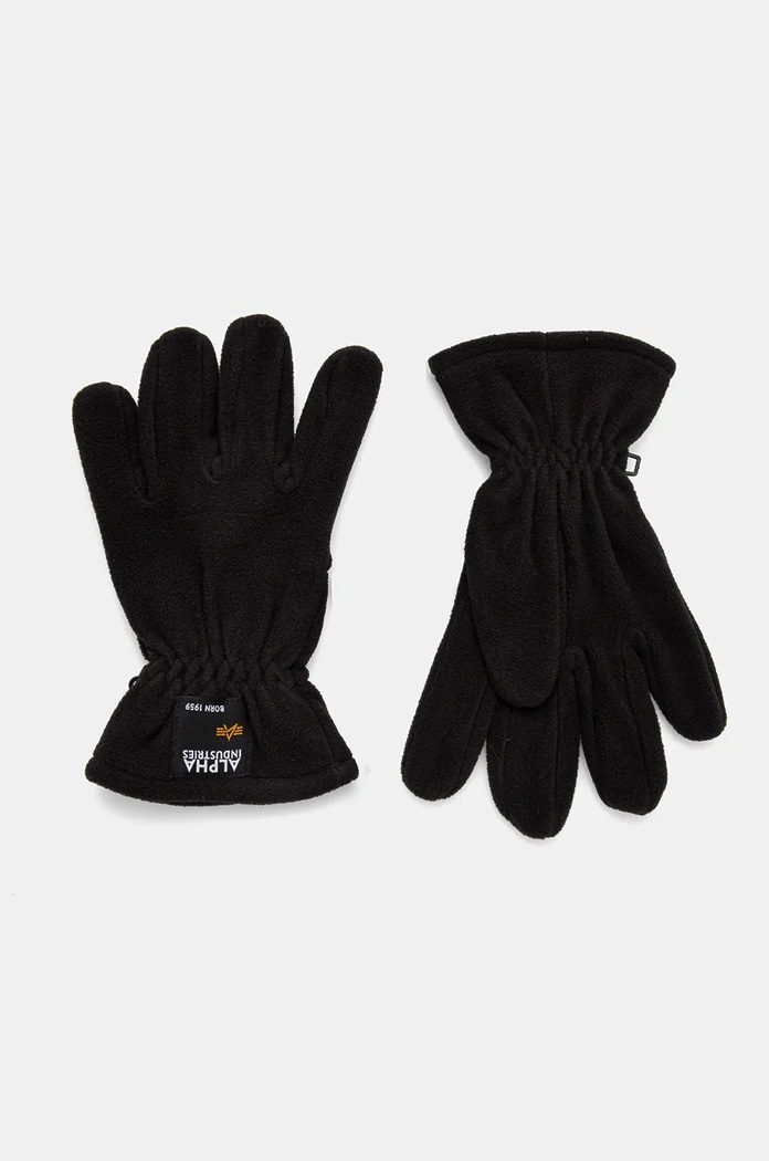 Alpha Industries rękawiczki Label Fleece pozostałe czarny 118936