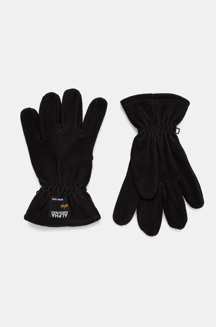 Alpha Industries rękawiczki Label Fleece pozostałe czarny 118936