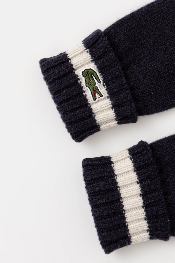 Vlněné rukavice Lacoste RV0452 námořnická modř AW25