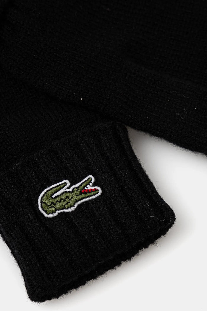 Vunene rukavice Lacoste RV0452 crna AW25