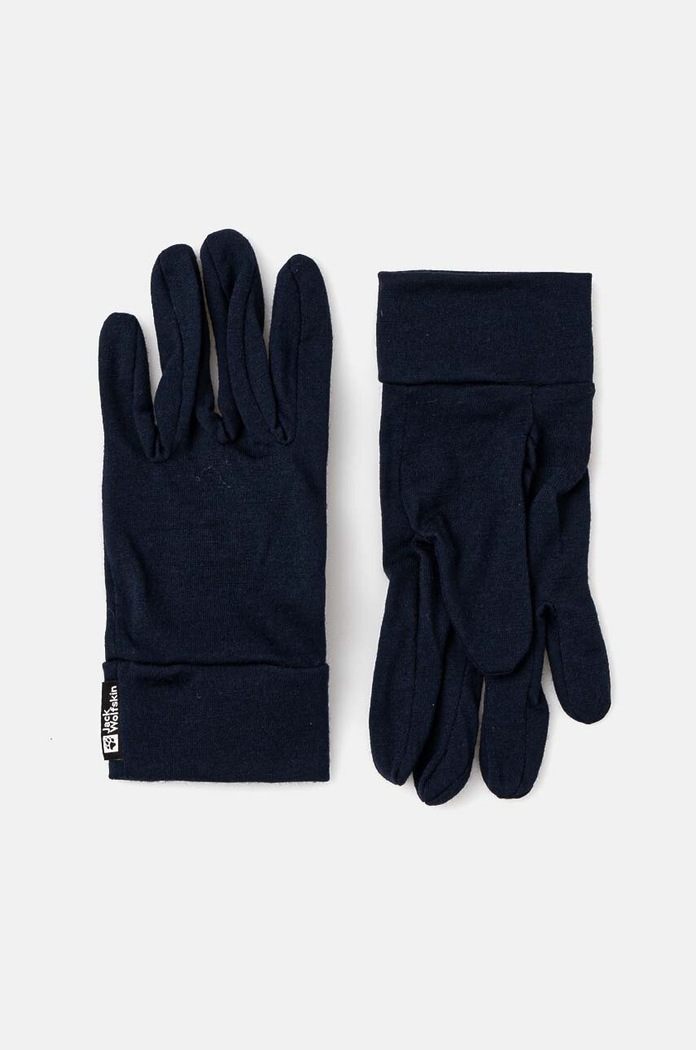 Jack Wolfskin rękawiczki wełna granatowy 1911621