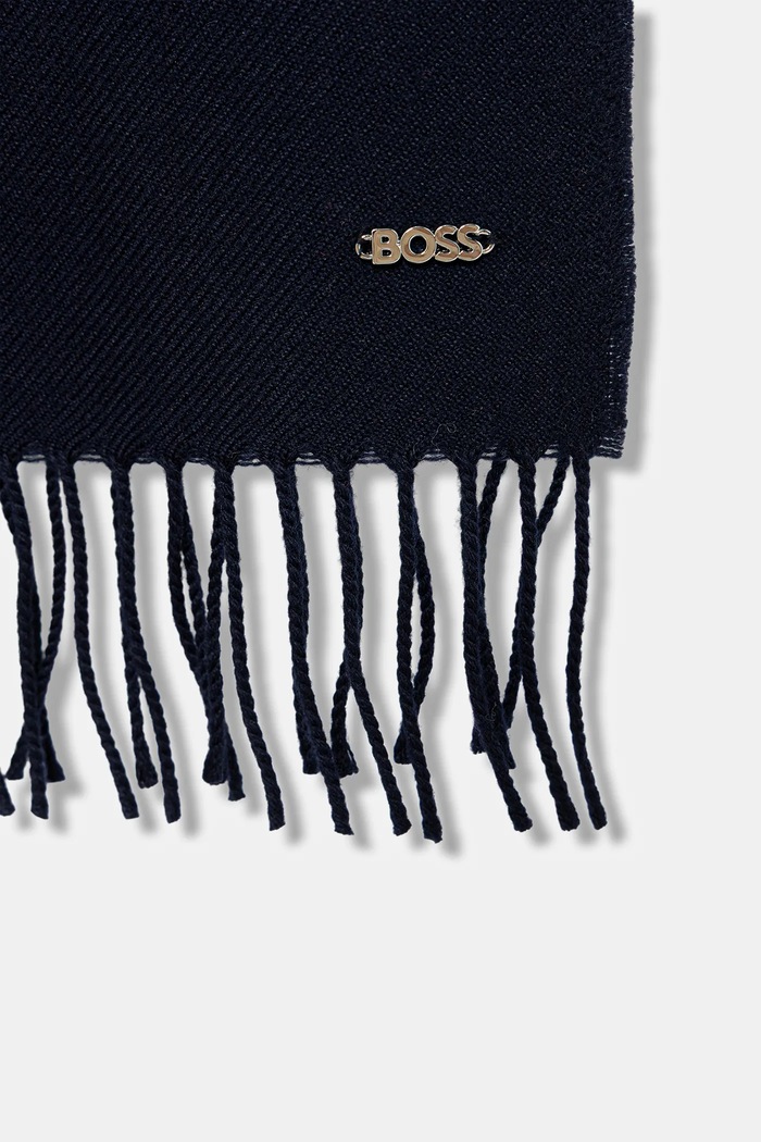 BOSS Fular de damă din lână Zesy_35*180 50517216 bleumarin AW25