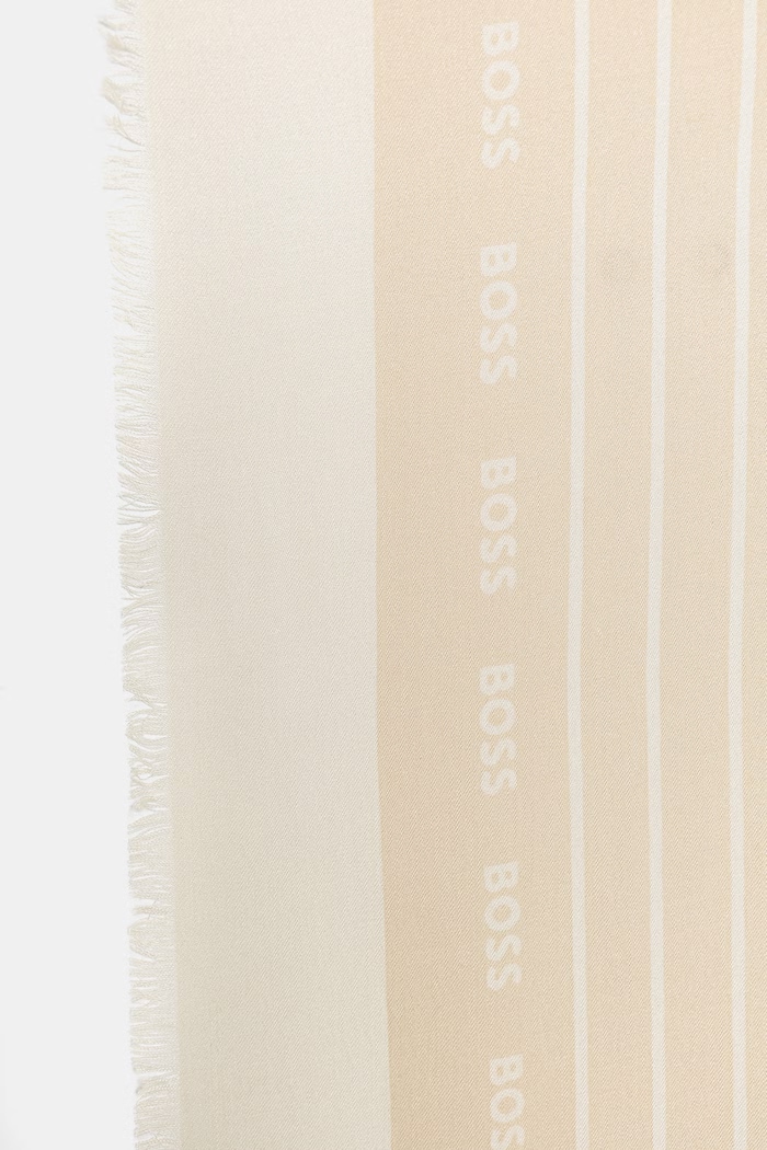 BOSS eșarfă pentru femei cu amestec de mătase Laik 50521800 bej SS26