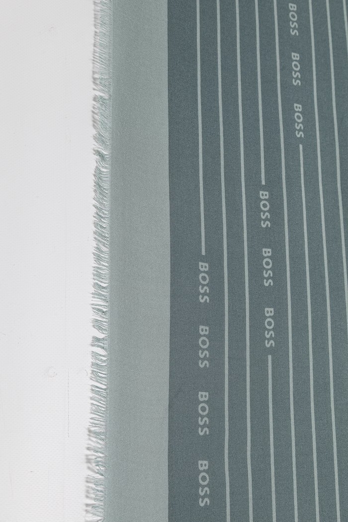 BOSS eșarfă pentru femei cu amestec de mătase Laik 50521800 turcoaz SS26
