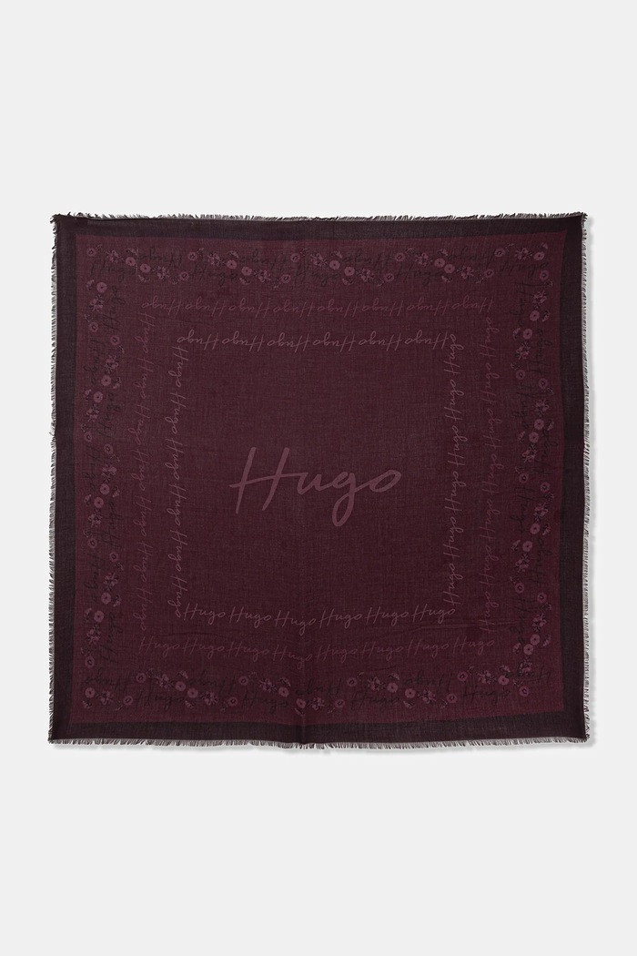 HUGO φουλάρι γυναικείο Alycia λεπτό μοτίβο μωβ 50517680