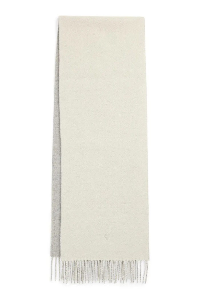 Polo Ralph Lauren szalik wełniany 455954371 beżowy AW25