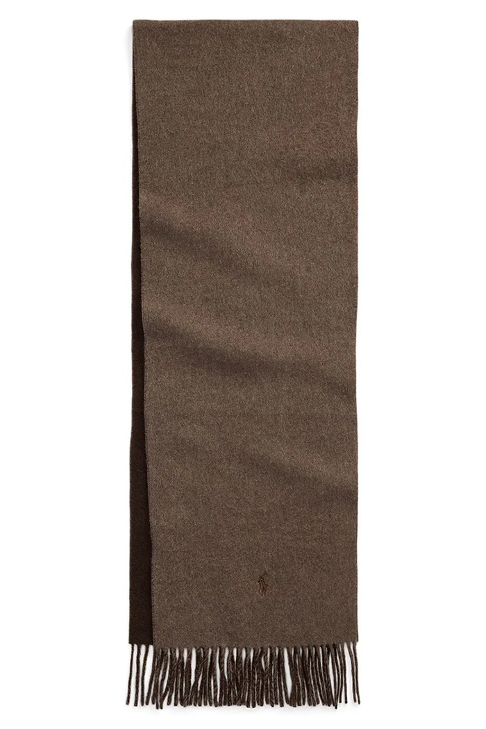 Vlnený šál Polo Ralph Lauren 455954371 hnedá AW25