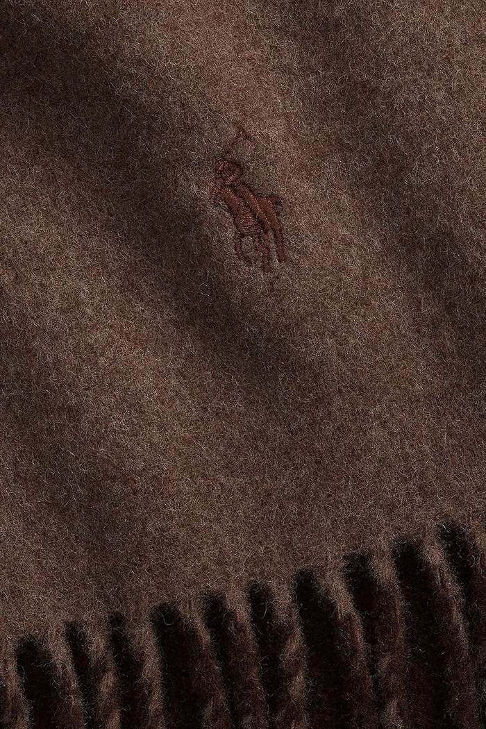 Vlnený šál Polo Ralph Lauren hnedá 455954371