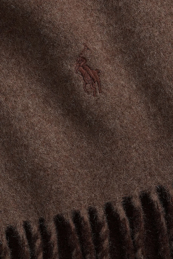 Vlnený šál Polo Ralph Lauren hnedá 455954371