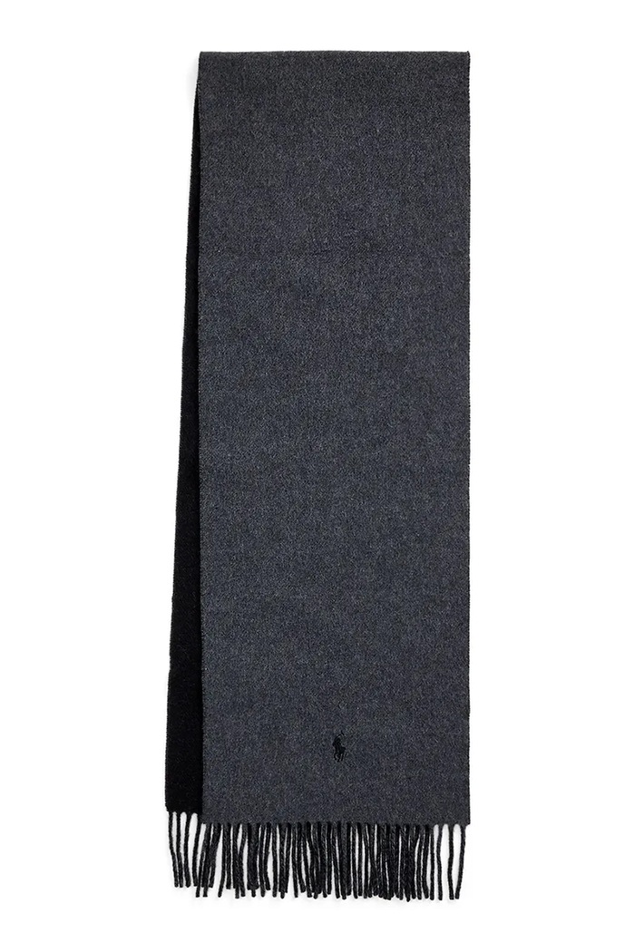 Polo Ralph Lauren szalik wełniany 455954371 szary AW25